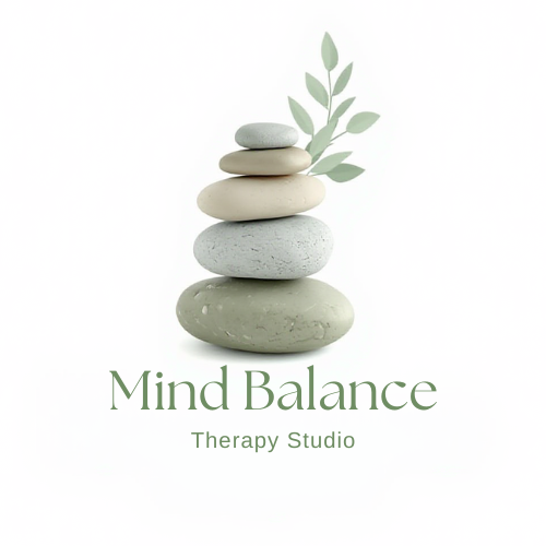 Home earthy stones with eucalyptus logo